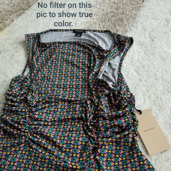 NWT HALOGEN ELASTICIZED TOP - Picture 4 of 7